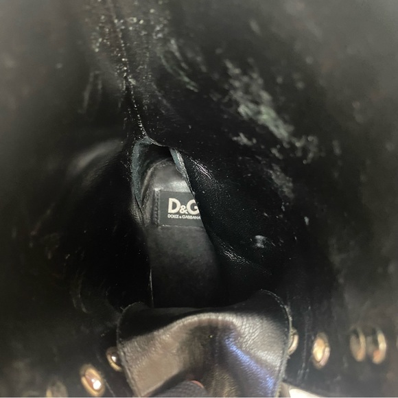 Dolce and Gabbana D&G Leopard Animal Print Lace Up Boots - Picture 8 of 10